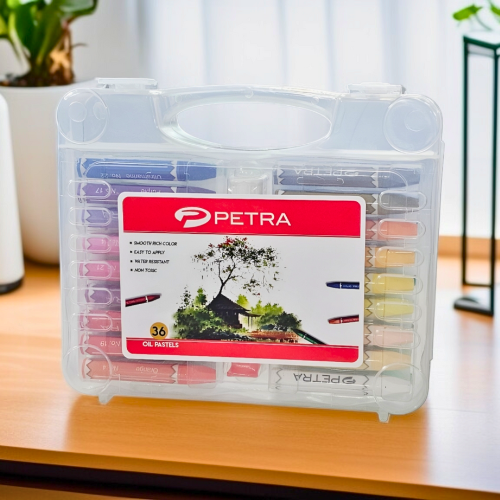 Petra Oil Pastel 36 Color Plastic Box