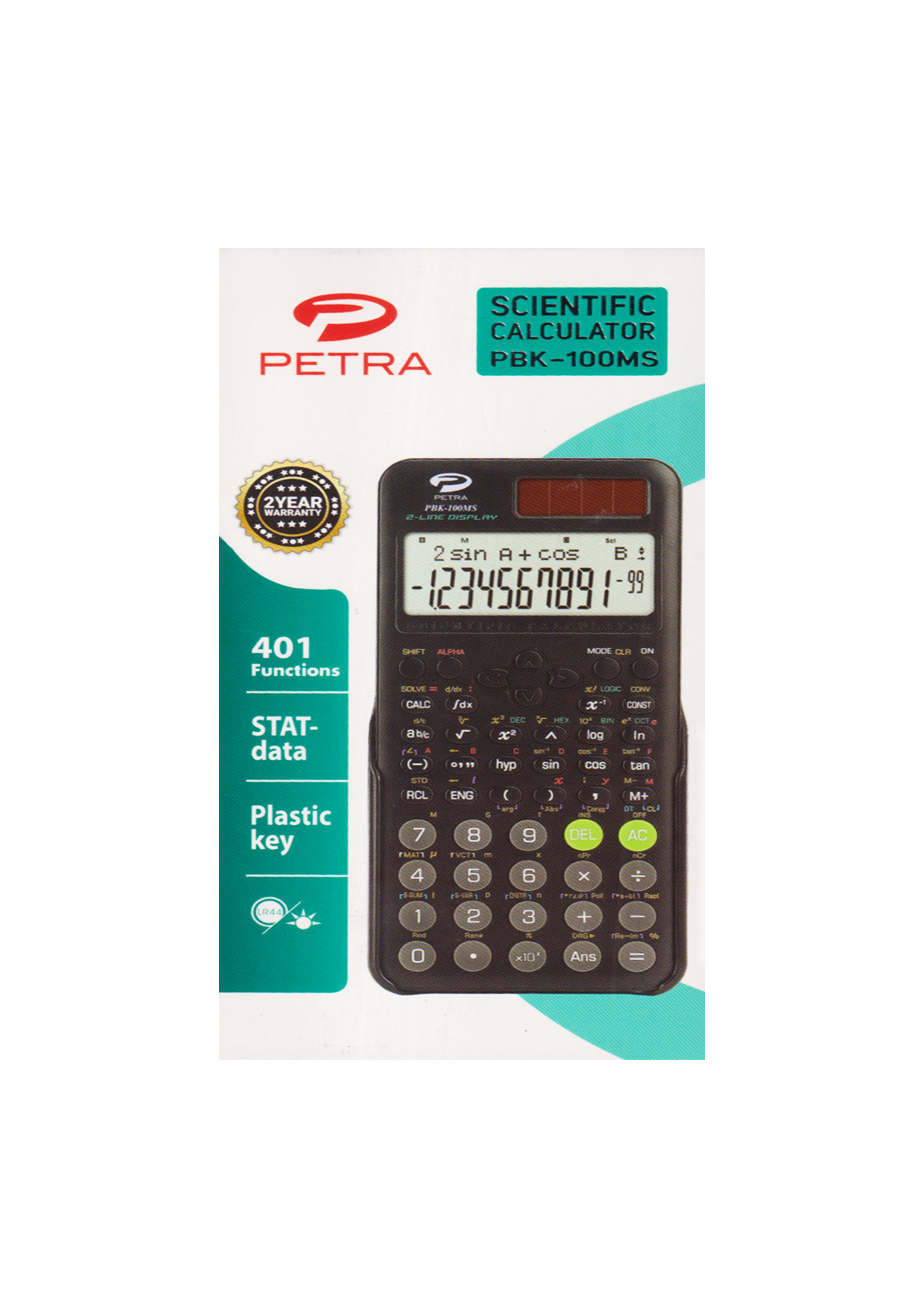 Petra Scientific Calculator 100ms BLACK (2 Years Warranty)