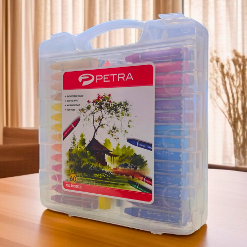 Petra Oil Pastel 24 Color Plastic Box